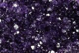 Tall, Dark Purple Amethyst Cluster On Wood Base - Uruguay #113911-1